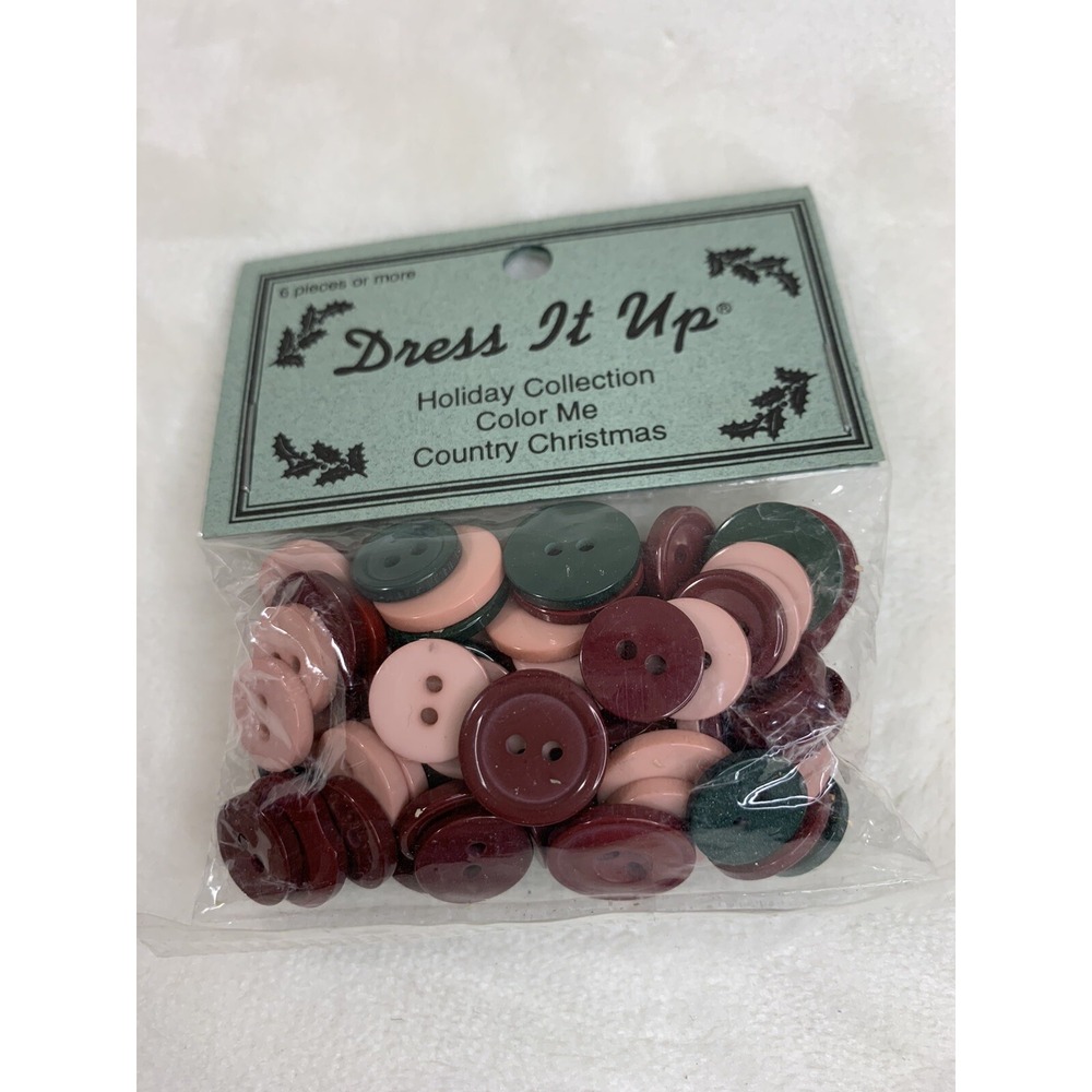 Dress It Up Multi Color Me Country Christmas Buttons 1169 Sewing Crafts NEW - Picture 10 of 12